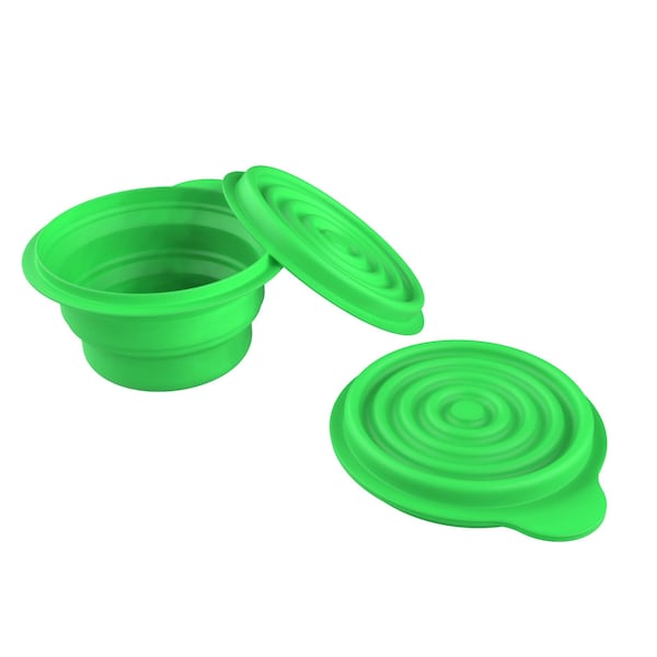 Wakeman Collapsible Bowls with Lids - BPA Free Silicone Food Bowl for Camping by Outdoors 2 Pack HW4700028 - main